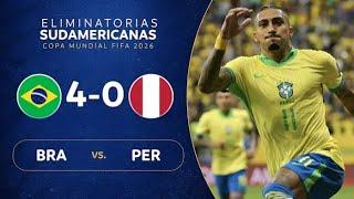 BRASIL vs. PERÚ [4-0] | RESUMEN | ELIMINATORIAS SUDAMERICANAS |FECHA 10 | XTREME #highlights #xtreme