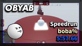 Obby but you're a ball: SPEEDRUN boba% (SUB 6)