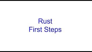 Installation, First Application, Setting Variables | Rust Programming | Kovolff