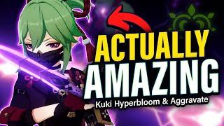 KUKI HYPERBLOOM & AGGRAVATE GUIDE! How It Works, Best Builds, Teams Showcase | Genshin 3.1