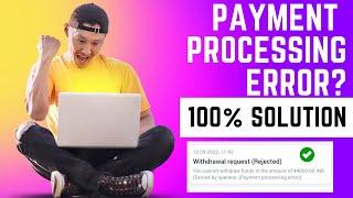 1xbet denied by the operator ll payment processing error || withdrwal problem || Rejected