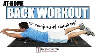 At Home Back Workout -  No Equipment Required