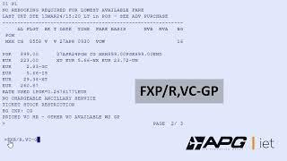 How to Issue a ticket using GP as the specified validating carrier.