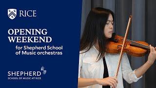 Shepherd School’s 50th anniversary season kicks off with weekend of orchestral performances