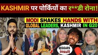 MODI SHAKES HANDS WITH GLOBAL LEADERS & PAK CRYING FOR KASHMIR || PUBLIC CRYING || REACTION VIDEO