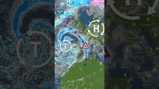 Turbulentes Wetter in Südwesteuropa in Sicht   #unwetter #europa