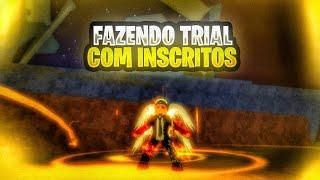  BLOX FRUITS AO VIVO  FAZENDO TRIAL COM OS INSCRITOS! 