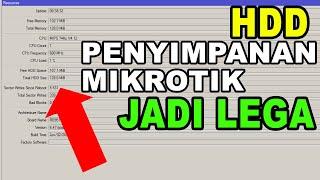 HDD Mikrotik Jadi Lega