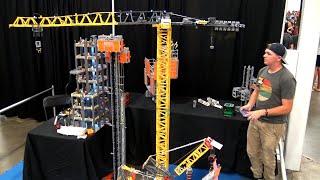 Huge LEGO Remote Controlled Crane – 6 Feet Tall!