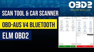 OBD-AUS V4 Bluetooth Scan Tool & Car Scanner ELM OBD2