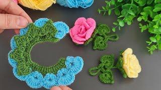 NICE IDEA !Make MONEY with This SUPER EASY Crochet Mini Tulip Keychain!Sell ​​and gift.