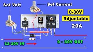 DC Voltage and amp Adjustable power Supply, Simple DC voltage regulator