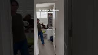 turning my mom into me #shorts #desi #indian #indianparents #tamil #trend #ootd #mom #moms #parents