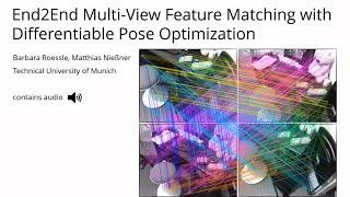 End2End Multi-View Feature Matching with Differentiable Pose Optimization (ICCV'2023)