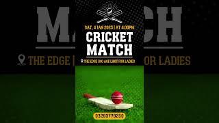 Women's Cricket Match 1