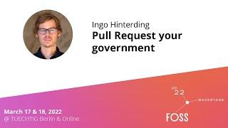 #FOSSBack: Ingo Hinterding – Pull Request your government