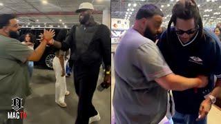 DJ Khaled Links Up Wit Lebron & Jay-Z At Fanatics Fest! 