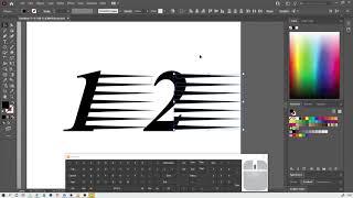 วิธีทำตัวเลขให้มีเส้นวิ่ง ใน Illustrator | Gorra Design