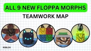 How To Find All 9 New Floppas in Teamwork Map | Roblox Find The Floppa Morphs