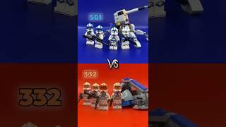 Сравнение БАТТЛ ПАКОВ LEGO STAR WARS - 501 легион против 332 рота! 75345 vs 75359