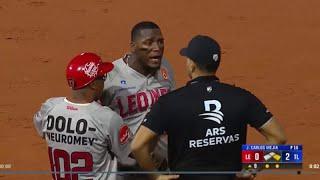 Junior Lake Enfurece Con Umpire En La Novena Entrada Vs Tigres Del Licey!