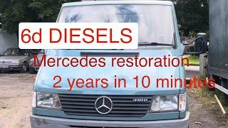 Classic Mercedes truck restoration 2 years in 10 minutes