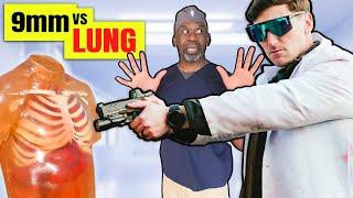 Does 9MM "Blow The Lungs Out Of The Body?" | Doctor Reacts to Biden ft  Garand Thumb