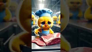 The  puppy becomes very rich by stealing chicks every day  #ai #puppy #hen #chicken
