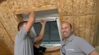 Dämmstoffeinbau am Dachflächenfenster  ISOVER live  Web TV für Handwerker