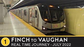  Toronto Transit Commission - Real Time Journey - Line 1 - Finch to Vaughan