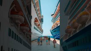 Walking Between Two Mega Cruise Ships!  | Hyper Realistic 4K Animation