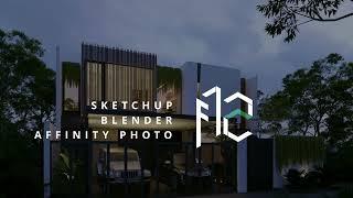 Modeling in Sketchup - Rendering in Blender 3.0