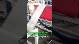 Automatic mask melt-blown cloth production process