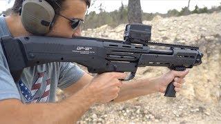 The DP-12 Double Barreled Pump Shotgun