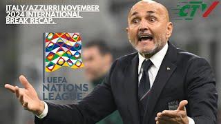 Italy/Azzurri November 2024 International Break Recap.