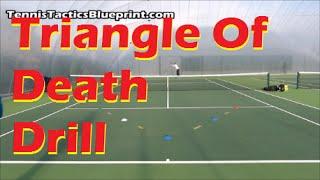 Tennis Drills | Triangle Of Death Drill - Precision