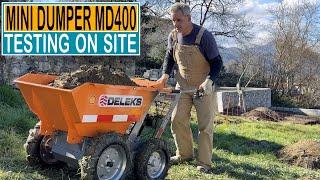 DELEKS Mini Dumper MD400 BS  - 1st Test on Site