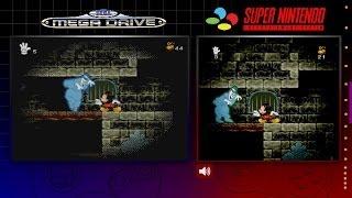 Mickey Mania | Mega Drive & SNES | Comparison - Dual Longplay