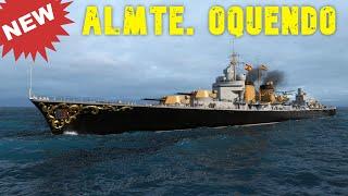 World of WarShips Almirante Oquendo - Tier IX Spanish Premium Heavy Cruiser 1947