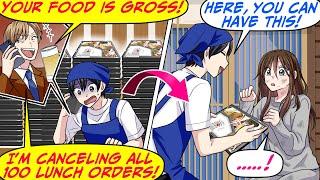 My Classmate Canceled 100 Lunch Orders at the Last Minute! So I…[RomCom Manga Dub]