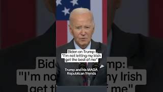 Biden on Trump: 'I'm not letting my Irish get the best of me'