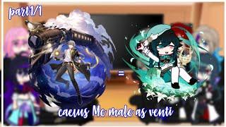 honkai Star rail react to caelus Mc male as venti//original//no part2