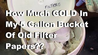 How To Recover The GOLD From Used Filter Papers Pt1