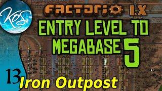 Factorio 1.X Entry Level to Megabase 5 - 13 - FIRST IRON OUTPOST! - Guide, Tutorial