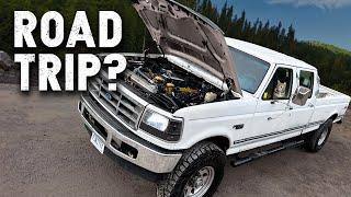 CAT Diesel swapped F350 Longest Roadtrip Ever! #FTreeKitty [EP29]