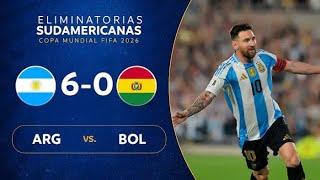 ARGENTINA vs BOLIVIA  [6-0] | RESUMEN | ELIMINATORIAS SUDAMERICANAS |FECHA 10 | XTREME #highlights