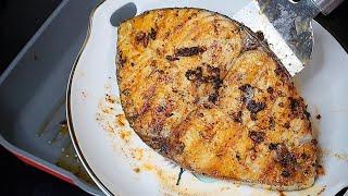 Supertasty grilled fish with simple marinade without oven | pan grilled fish recipe