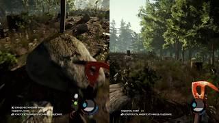 The Forest split screen PC mod coop  Играть вдвоем на одном ПК