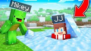 JJ Built a Base Under ICE To Prank Mikey in Minecraft (Maizen)