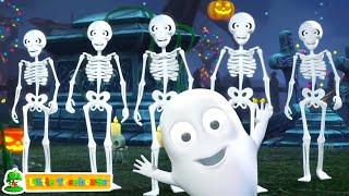 Five Creepy Skeletons, Halloween Cartoon Videos and Nursery Rhymes for Kids